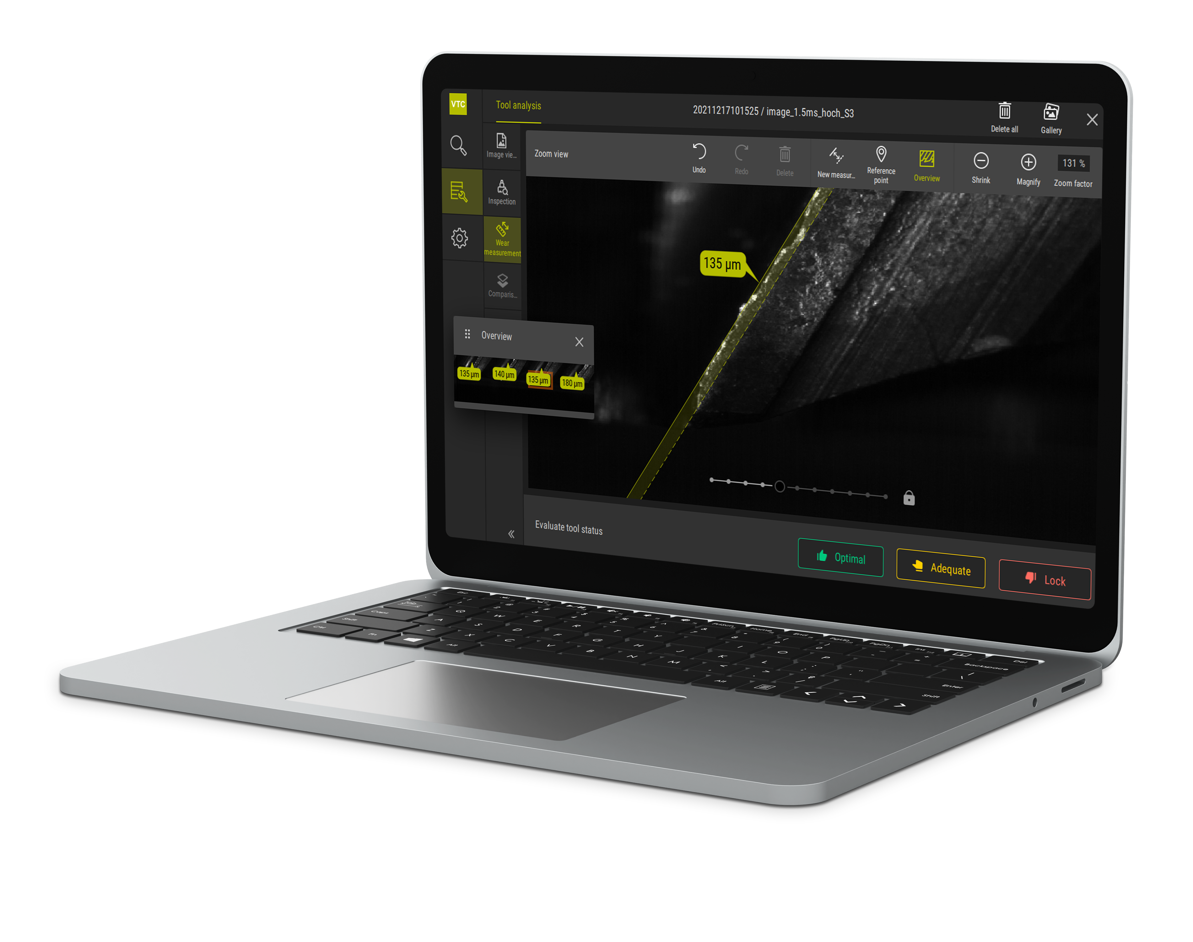 VTC software for holistic tool inspection
